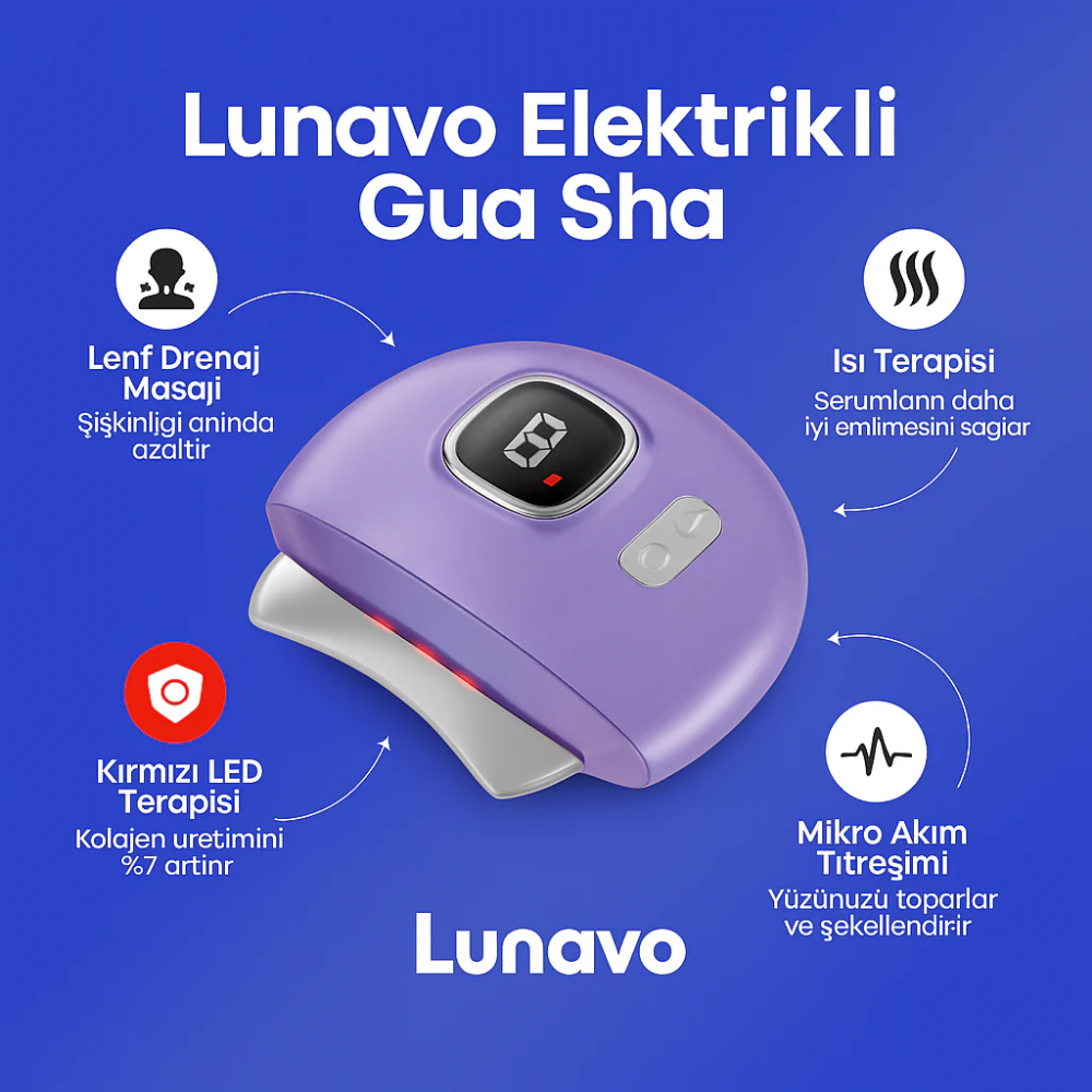 Lunavo® Elektirikli Gua Sha Aleti